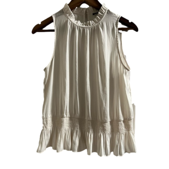 Ann Taylor Tops - Women’s Ann Taylor Boho Sleeveless High Neck Smocked Blouse Size Small